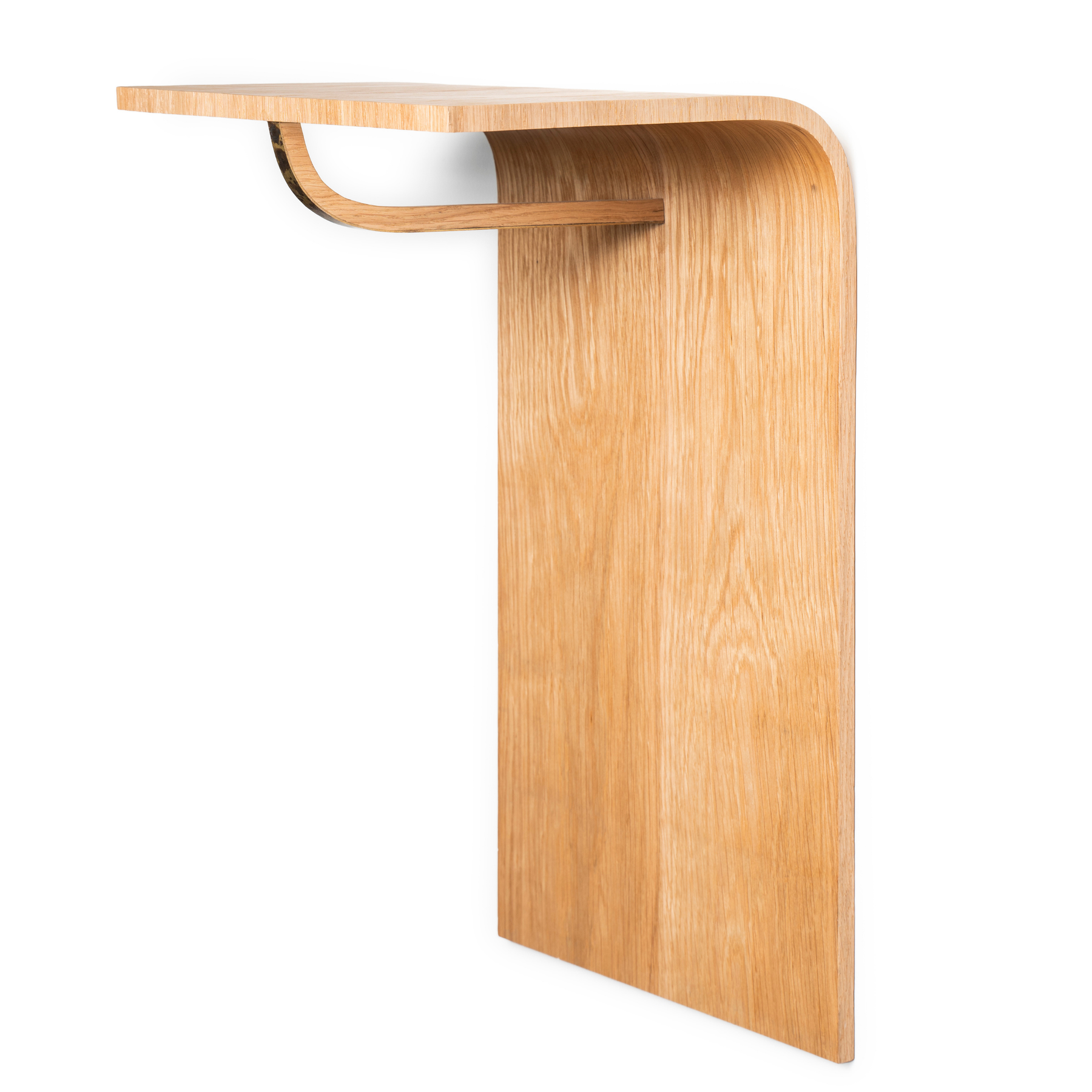 Wood wall mounted minimalist hanger rack