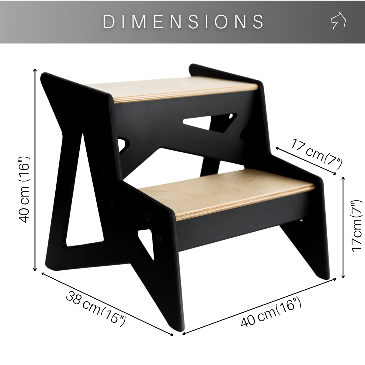Wood Stepping stool - EWART WOODS