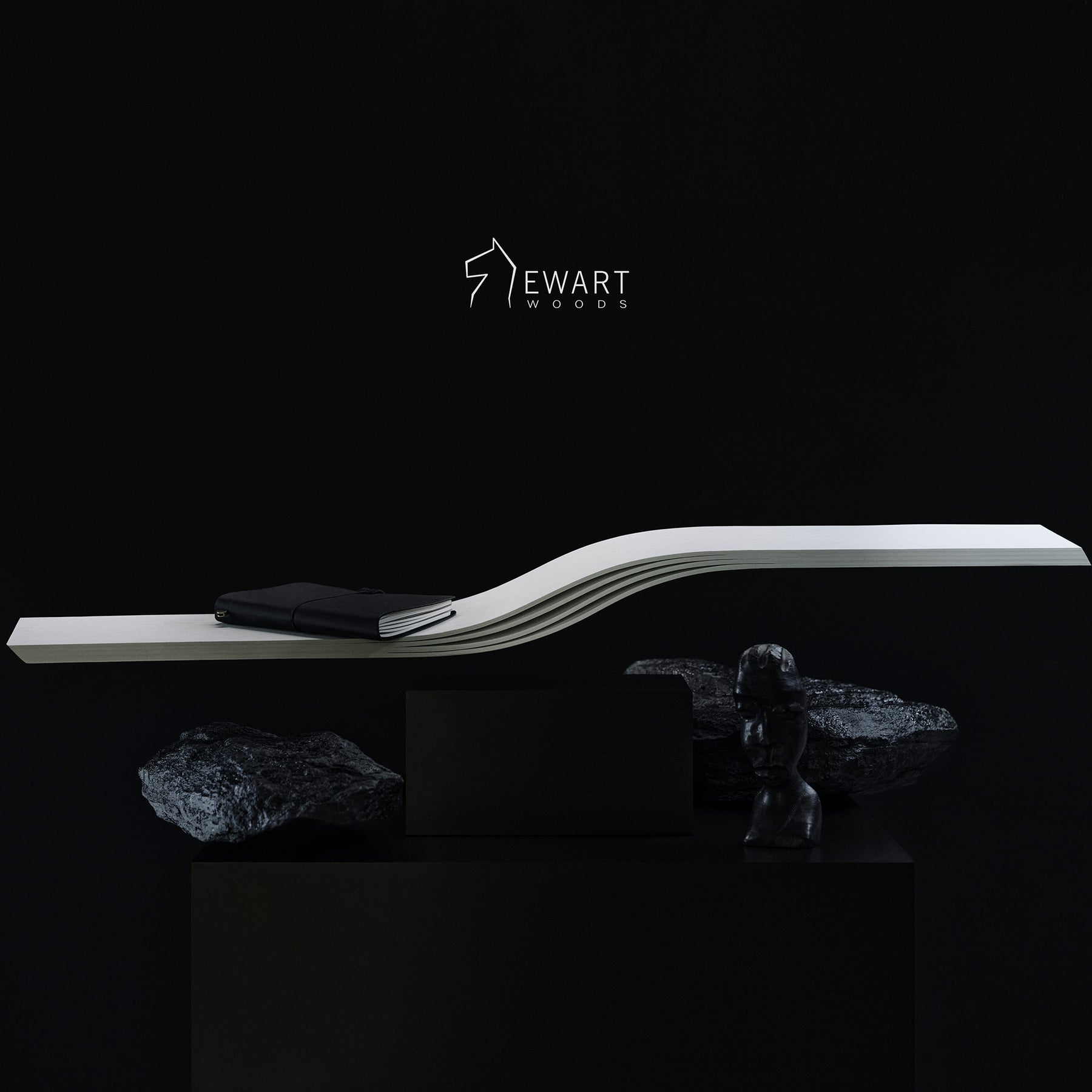 Balts sienas plaukts - WAVE